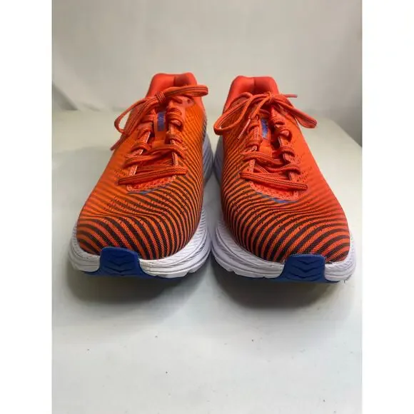 Mens Hoka Rincon 2 Red White Running Shoes Sneakers Fiesta Turkish Sea Size 8 - Picture 5 of 14